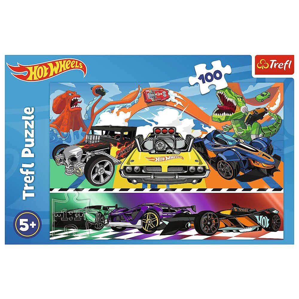 Trefl Hot Wheels -palapeli, 100 palaa hinta ja tiedot | Palapelit | hobbyhall.fi