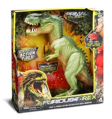 Figuuri Lanard Primal Clash Raging Tyrannosaurus Green hinta ja tiedot | Poikien lelut | hobbyhall.fi