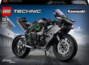 42170 LEGO® Technic moottoripyörä Kawasaki Ninja H2R hinta ja tiedot | LEGOT ja rakennuslelut | hobbyhall.fi