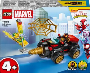 10792 LEGO® Marvel Drill Vehicle supersankari hinta ja tiedot | LEGOT ja rakennuslelut | hobbyhall.fi