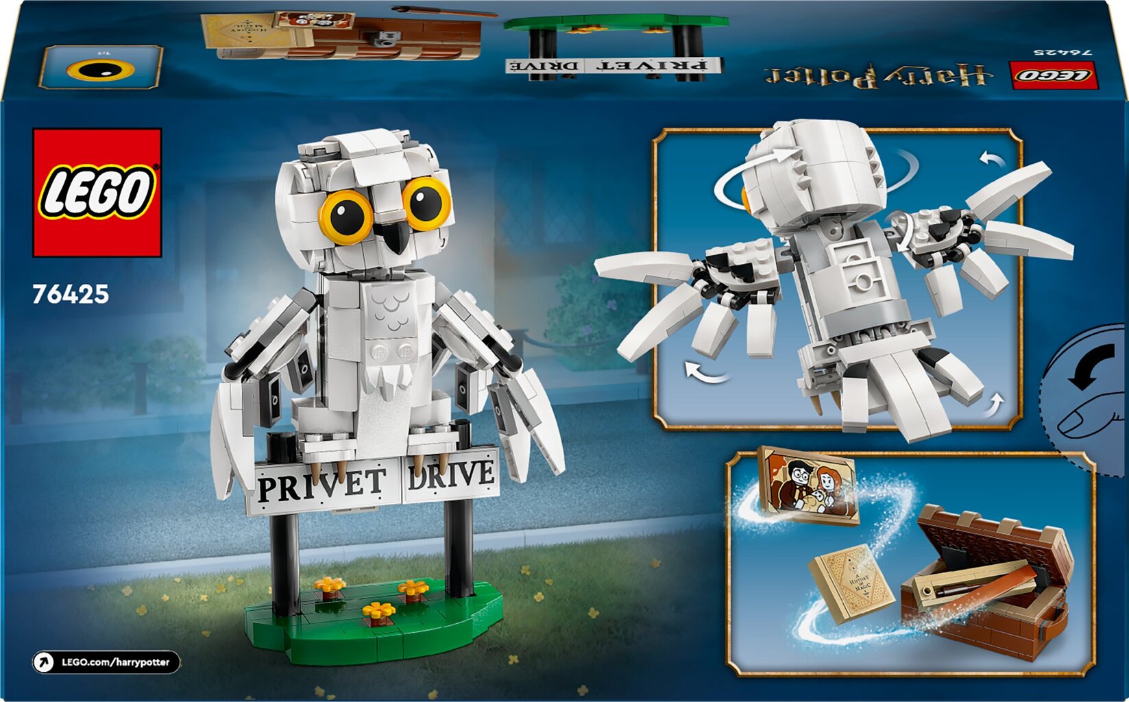 76425 LEGO® Harry Potter Hedwig Likusteritiellä hinta ja tiedot | LEGOT ja rakennuslelut | hobbyhall.fi