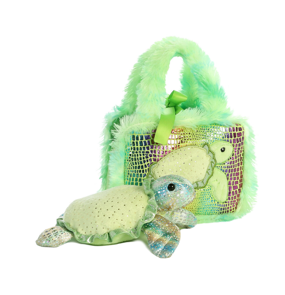 Aurora Fancy Pals Turtle -pehmolaukku ja kilpikonna, 20 cm hinta ja tiedot | Pehmolelut | hobbyhall.fi