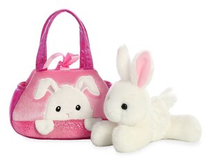 Aurora Fancy Pals Rabbit -pehmolaukku ja kani, 20 cm hinta ja tiedot | Pehmolelut | hobbyhall.fi