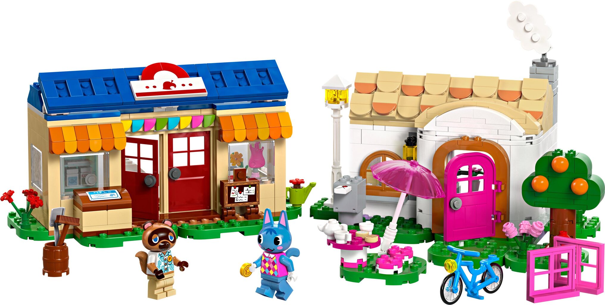 77050 LEGO® Animal Crossing Nook's Cranny ja Rosien mökit hinta ja tiedot | LEGOT ja rakennuslelut | hobbyhall.fi