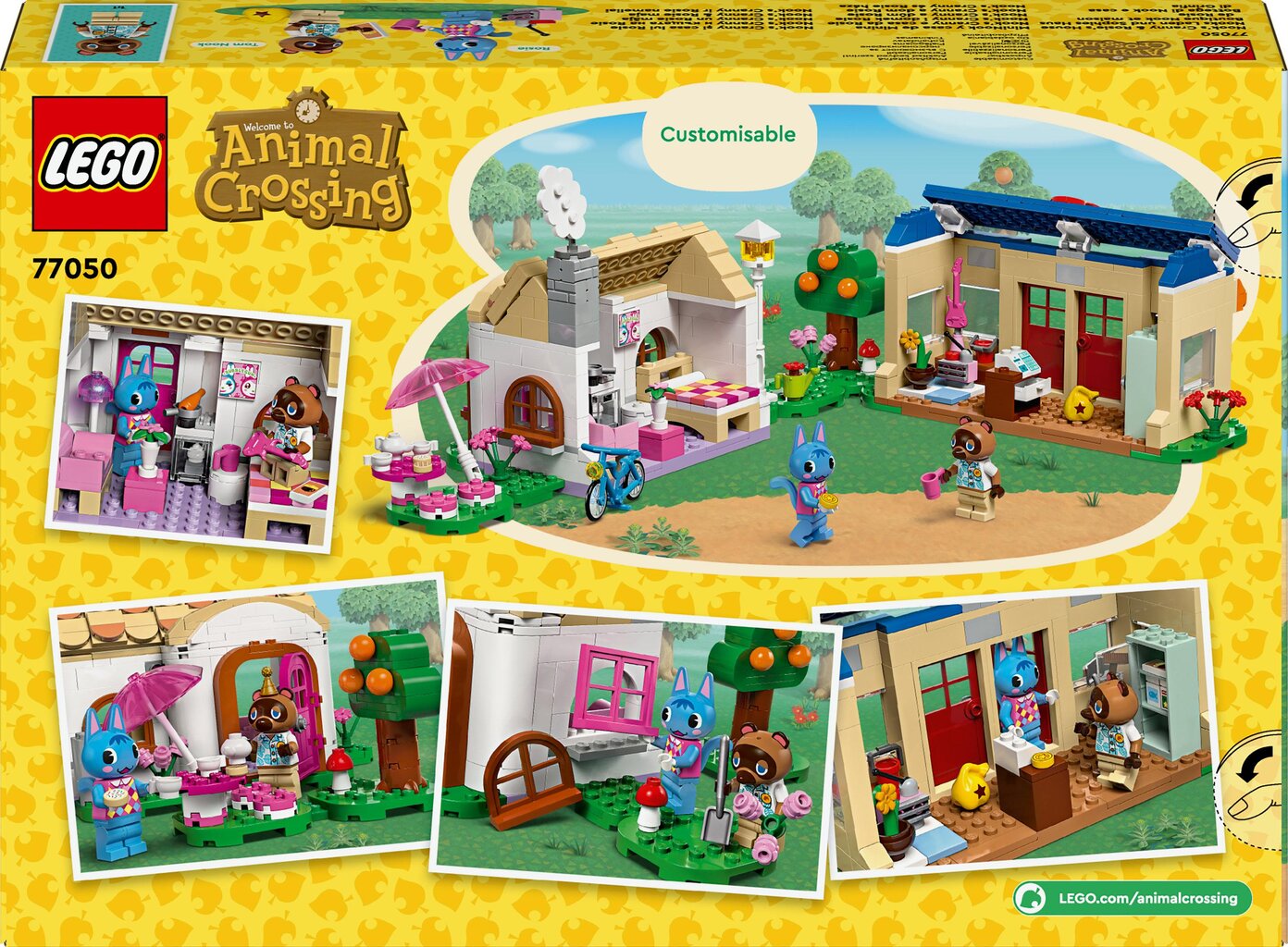 77050 LEGO® Animal Crossing Nook's Cranny ja Rosien mökit hinta ja tiedot | LEGOT ja rakennuslelut | hobbyhall.fi