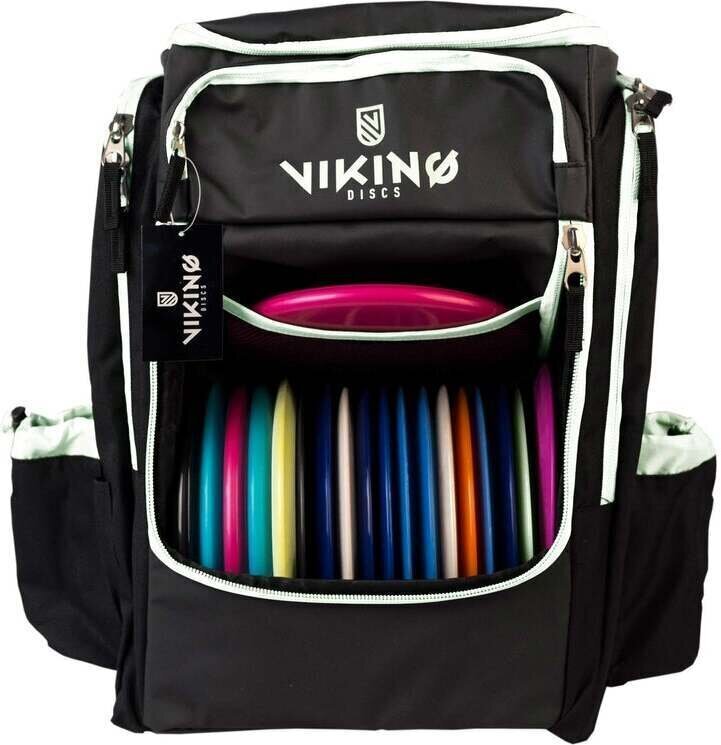 Viking Discs Tour Bag frisbeegolf reppu black/white hinta ja tiedot | Frisbeegolf | hobbyhall.fi