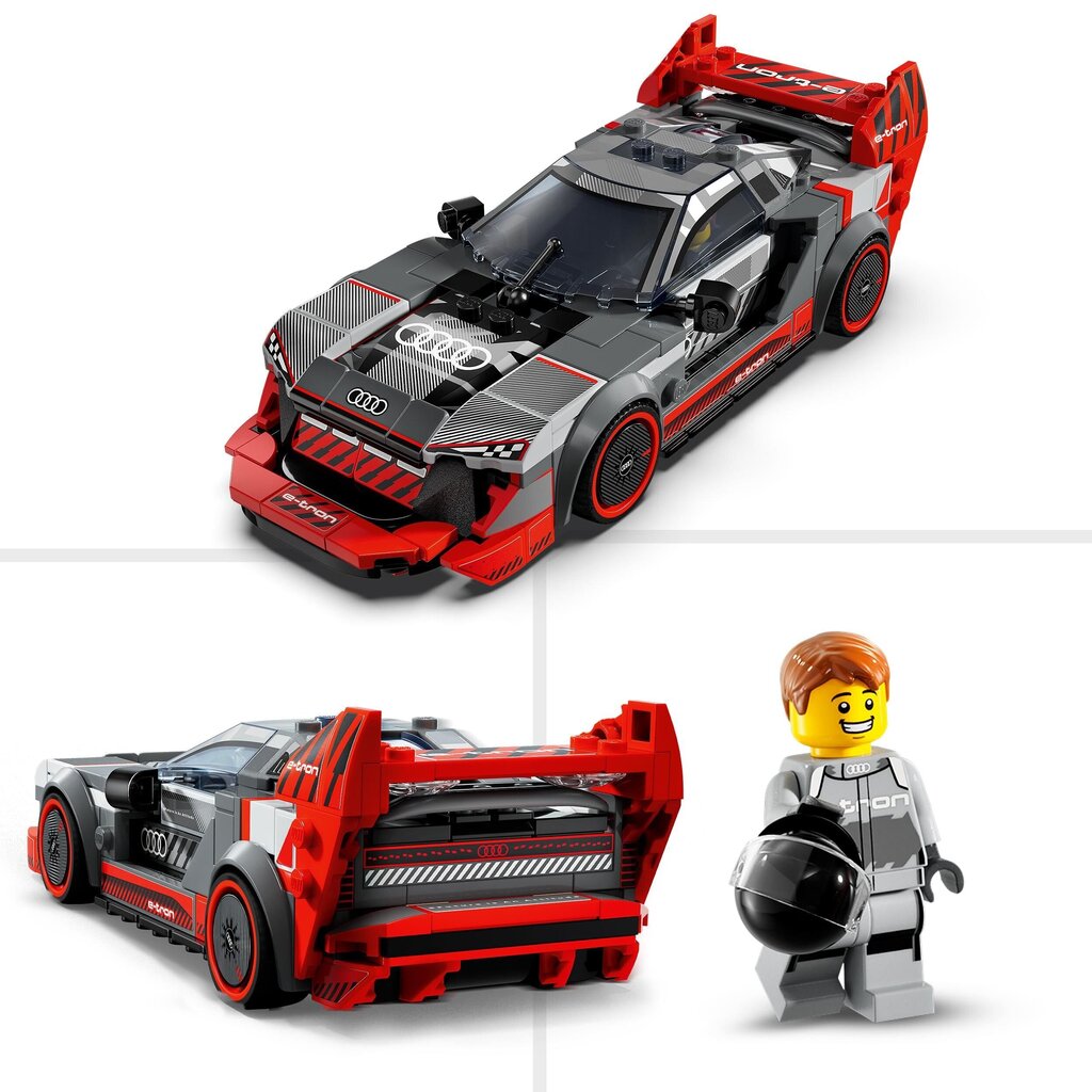 76921 LEGO® Speed ​​​​Champions Audi S1 ​​e-tron quattro kilpa-auto hinta ja tiedot | LEGOT ja rakennuslelut | hobbyhall.fi