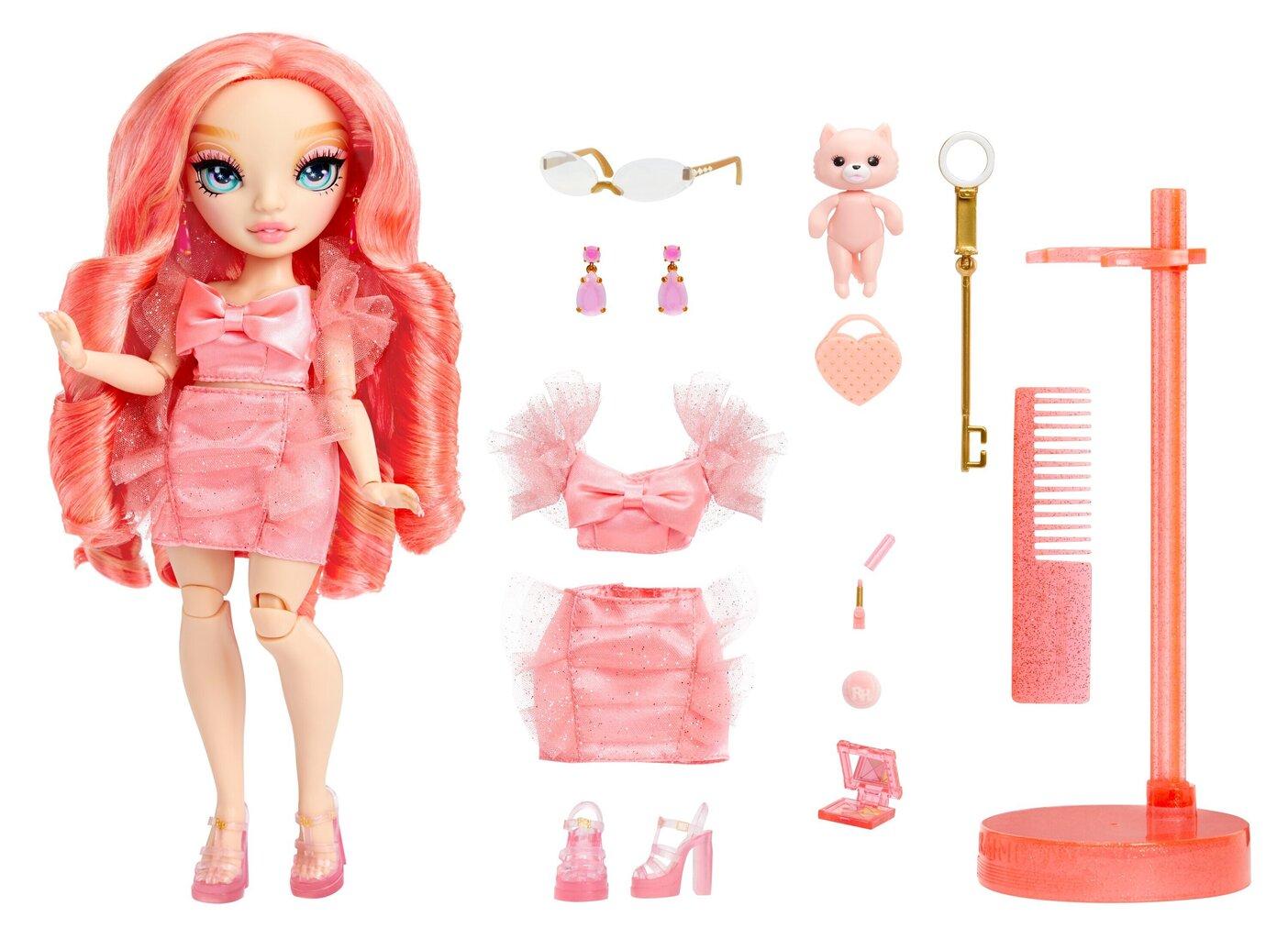 Rainbow High New Friends -nukke, vaaleanpunainen hinta ja tiedot | Tyttöjen lelut | hobbyhall.fi