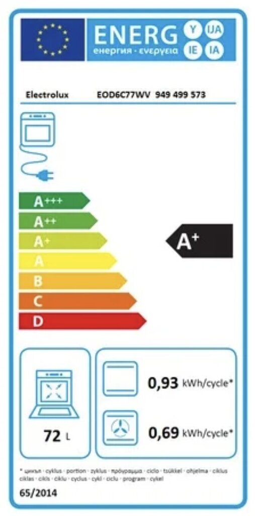 Electrolux EOD6C77WV hinta ja tiedot | Erillisuunit | hobbyhall.fi