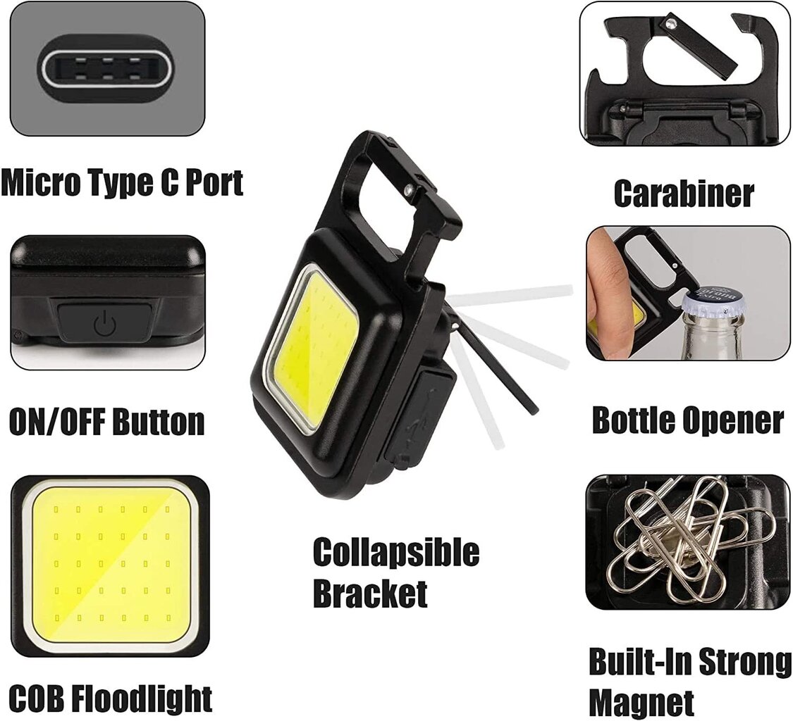 LED ladattava taskulamppu, GOAPA hinta ja tiedot | Taskulamput ja valonheittimet | hobbyhall.fi