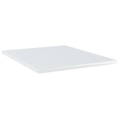 vidaXL Kirjahyllytasot 4 kpl korkeakiilto valk 40x50x1,5 cm lastulevy hinta ja tiedot | Hyllyt | hobbyhall.fi