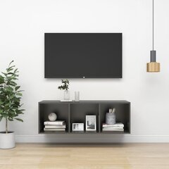 vidaXL Seinäkiinnitettävä TV-taso korkeak. harm. 37x37x142,5 cm levy hinta ja tiedot | TV-tasot | hobbyhall.fi