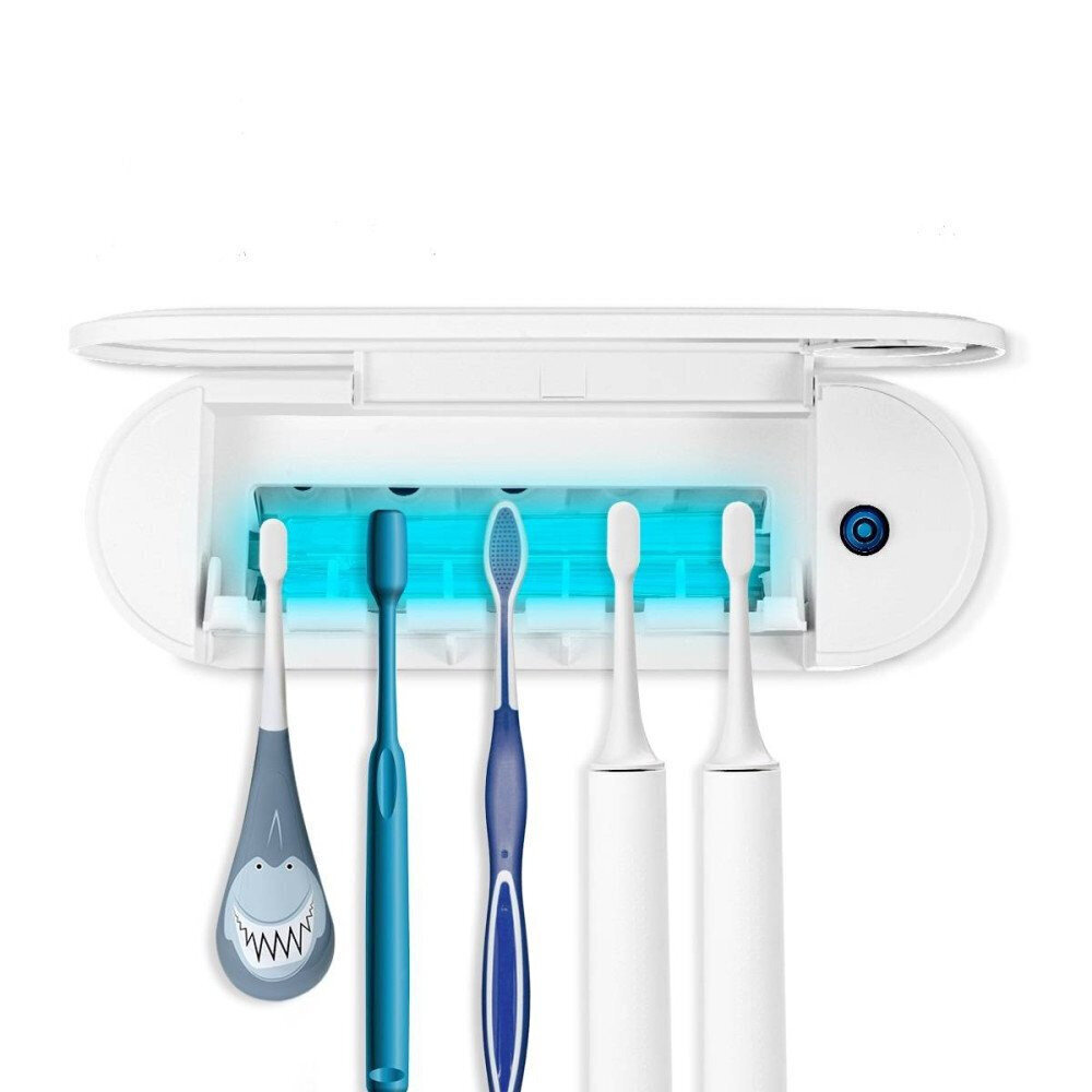 Meco-hammasharjan sterilointilaite ja kuivaaja näytöllä, 5 hammasharjaa hinta ja tiedot | Sähköhammasharjat | hobbyhall.fi