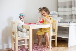 Pöytä ja tuolit, harmaa hinta ja tiedot | Tietokonepöydät ja työpöydät | hobbyhall.fi