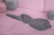 Viisiosainen pussilakanasetti 120x90 40x60 cm, vaaleanpunainen hinta ja tiedot | Vuodevaatteet lapsille | hobbyhall.fi