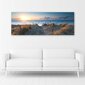 Canvas Print, auringonlasku rannalla meren rannalla /90x30 hinta ja tiedot | Taulut | hobbyhall.fi