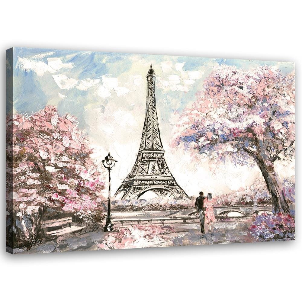 Canvas Print, Eiffel -torni keväällä /60x40 hinta ja tiedot | Taulut | hobbyhall.fi