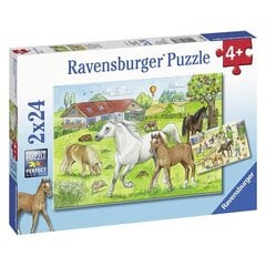 Ravensburger-palapeli, 2x24 kpl hinta ja tiedot | Palapelit | hobbyhall.fi