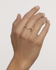 Kullattu sormus, PDPAOLA, Cubic Ring Mini Crown Essentials, AN01-826 hinta ja tiedot | Sormukset | hobbyhall.fi