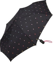 Naisten kokoontaitettava sateenvarjo Easymatic Light 58694 musta sateenkaari hinta ja tiedot | Naisten sateenvarjot | hobbyhall.fi
