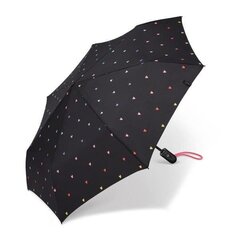 Naisten kokoontaitettava sateenvarjo, Easymatic Light, 58694, musta hinta ja tiedot | Naisten sateenvarjot | hobbyhall.fi