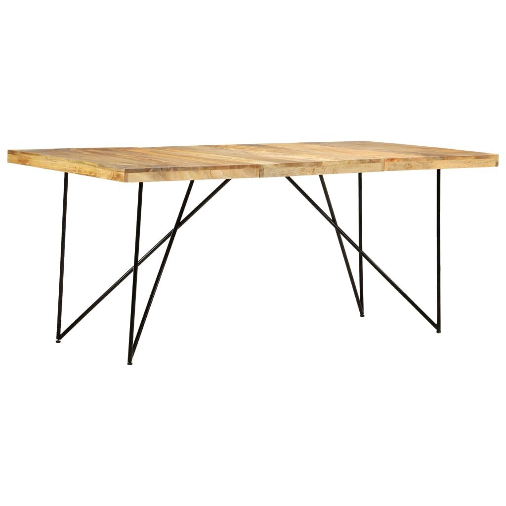 vidaXL Ruokapöytä 180x90x76 cm täysi mangopuu hinta ja tiedot | Ruokapöydät | hobbyhall.fi