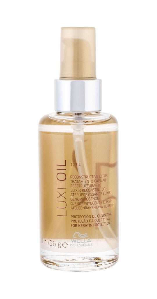 Hiusöljy Wella SP Luxe Oil Keratin Protection 100ml hinta ja tiedot | Naamiot, öljyt ja seerumit | hobbyhall.fi