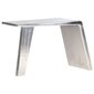 vidaXL Ilmailutyylinen työpöytä hopea 112x50x76 cm metalli hinta ja tiedot | Tietokonepöydät ja työpöydät | hobbyhall.fi