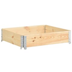 vidaXL Kuormalavan reunus 100x100 cm täysi mänty hinta ja tiedot | Puutarhatyökalut | hobbyhall.fi