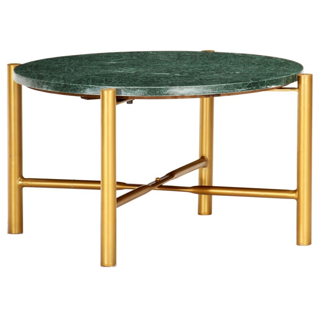 vidaXL Sohvapöytä vihreä 60x60x35 cm aito kivi marmorikuviolla hinta ja tiedot | Sohvapöydät | hobbyhall.fi