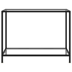vidaXL Konsolipöytä läpinäkyvä 100x35x75 cm karkaistu lasi hinta ja tiedot | Sivupöydät | hobbyhall.fi