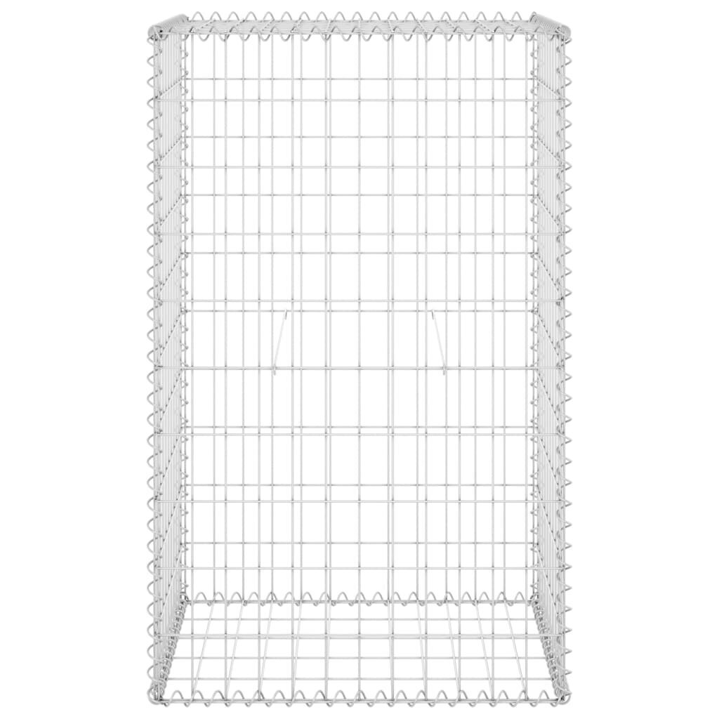 vidaXL Gabion-kivikori kansilla galvanoitu teräs 60x50x100 cm hinta ja tiedot | Aidat ja tarvikkeet | hobbyhall.fi