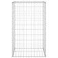 vidaXL Gabion-kivikori kansilla galvanoitu teräs 60x50x100 cm hinta ja tiedot | Aidat ja tarvikkeet | hobbyhall.fi