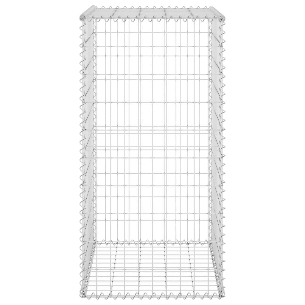 vidaXL Gabion-kivikori kansilla galvanoitu teräs 60x50x100 cm hinta ja tiedot | Aidat ja tarvikkeet | hobbyhall.fi