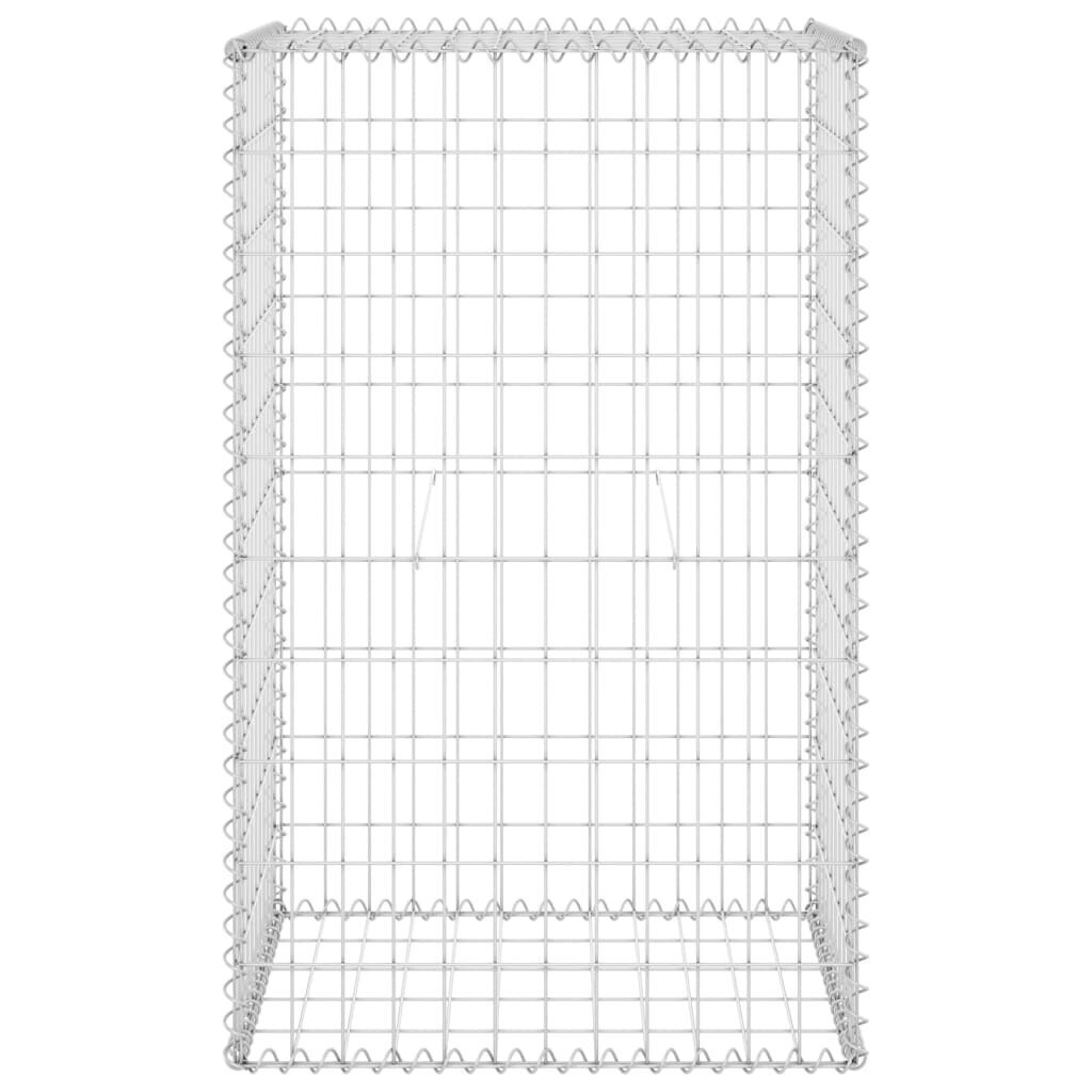 vidaXL Gabion-kivikori kansilla galvanoitu teräs 60x50x100 cm hinta ja tiedot | Aidat ja tarvikkeet | hobbyhall.fi