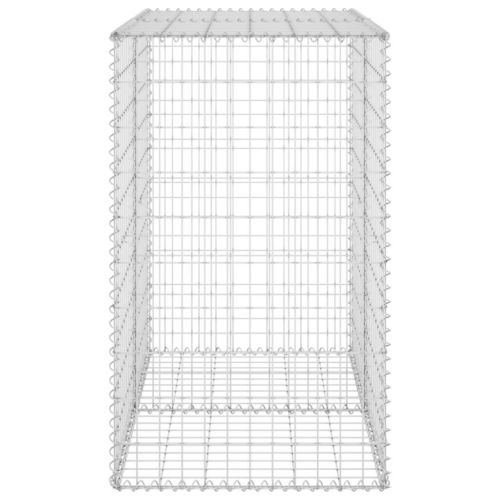 vidaXL Gabion-kivikori kansilla galvanoitu teräs 100x60x100 cm hinta ja tiedot | Aidat ja tarvikkeet | hobbyhall.fi