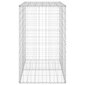 vidaXL Gabion-kivikori kansilla galvanoitu teräs 100x60x100 cm hinta ja tiedot | Aidat ja tarvikkeet | hobbyhall.fi