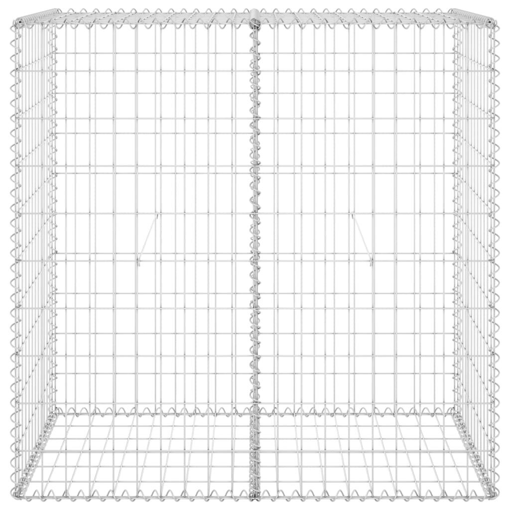 vidaXL Gabion-kivikori kansilla galvanoitu teräs 100x60x100 cm hinta ja tiedot | Aidat ja tarvikkeet | hobbyhall.fi