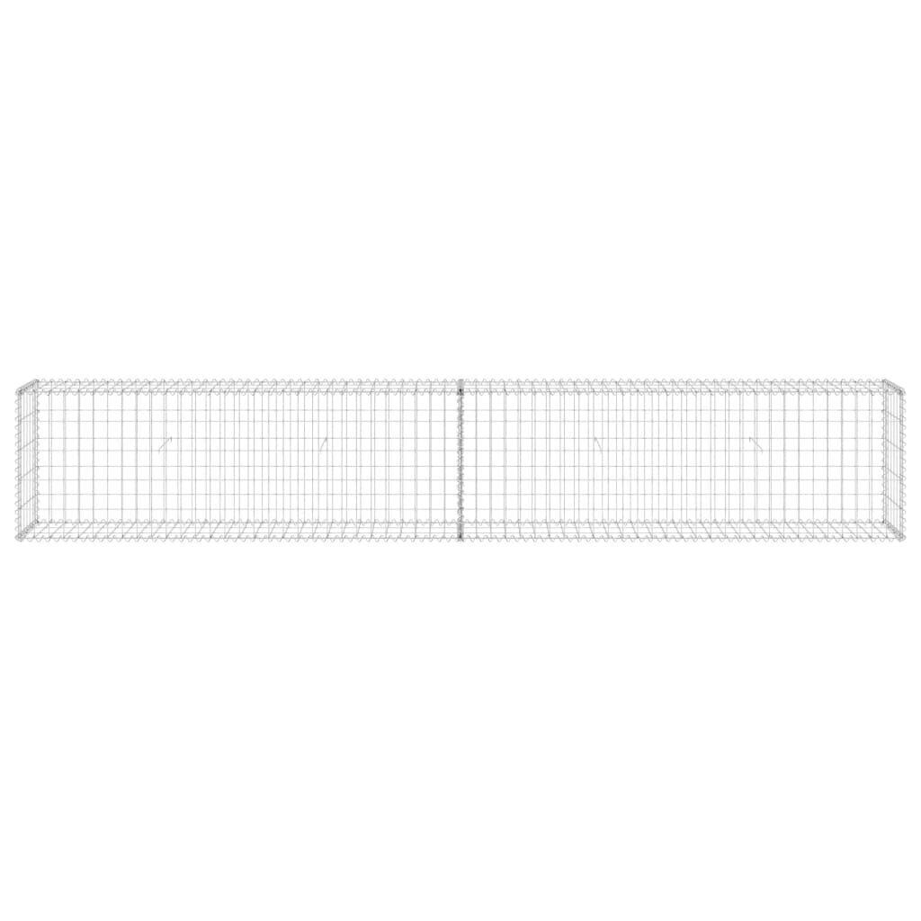 vidaXL Gabion-kivikori kansilla galvanoitu teräs 300x30x50 cm hinta ja tiedot | Aidat ja tarvikkeet | hobbyhall.fi