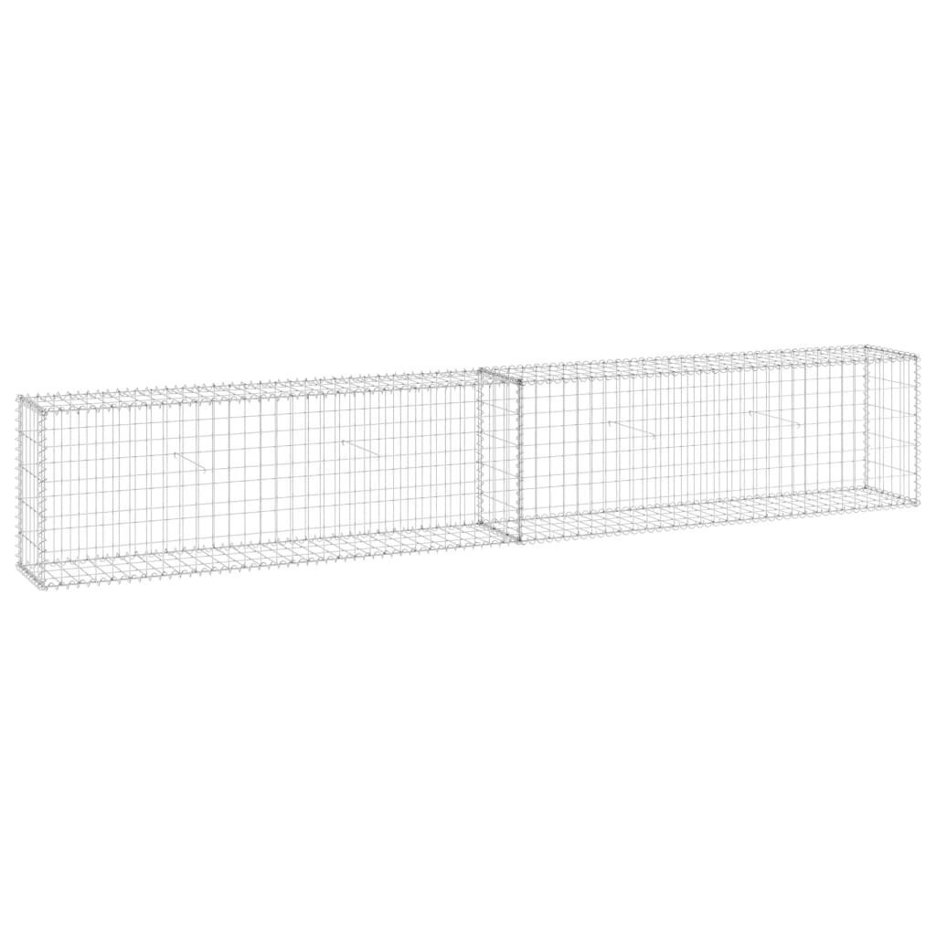 vidaXL Gabion-kivikori kansilla galvanoitu teräs 300x30x50 cm hinta ja tiedot | Aidat ja tarvikkeet | hobbyhall.fi