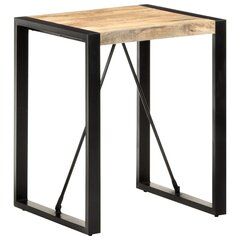 vidaXL Ruokapöytä 60x60x75 cm täysi karkea mangopuu hinta ja tiedot | Ruokapöydät | hobbyhall.fi