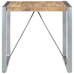 vidaXL Ruokapöytä 80x80x75 cm karkea mangopuu hinta ja tiedot | Ruokapöydät | hobbyhall.fi