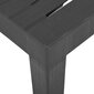 vidaXL Puutarhapöytä harmaa 79x65x72 cm muovi hinta ja tiedot | Puutarhapöydät | hobbyhall.fi