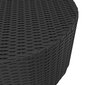 vidaXL Teepöytä musta 68x68x30 cm polyrottinki hinta ja tiedot | Puutarhapöydät | hobbyhall.fi