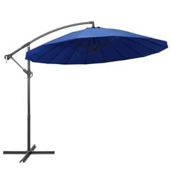 vidaXL Riippuva päivänvarjo sininen 3 m alumiinitanko hinta ja tiedot | Aurinkovarjot ja markiisit | hobbyhall.fi