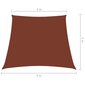 vidaXL Aurinkopurje Oxford-kangas puolisuunnikas 2/4x3 m terrakotta hinta ja tiedot | Aurinkovarjot ja markiisit | hobbyhall.fi