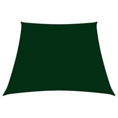 vidaXL Aurinkopurje Oxford-kangas puolisuunnikas 3/5x4 m tummanvihreä hinta ja tiedot | Aurinkovarjot ja markiisit | hobbyhall.fi