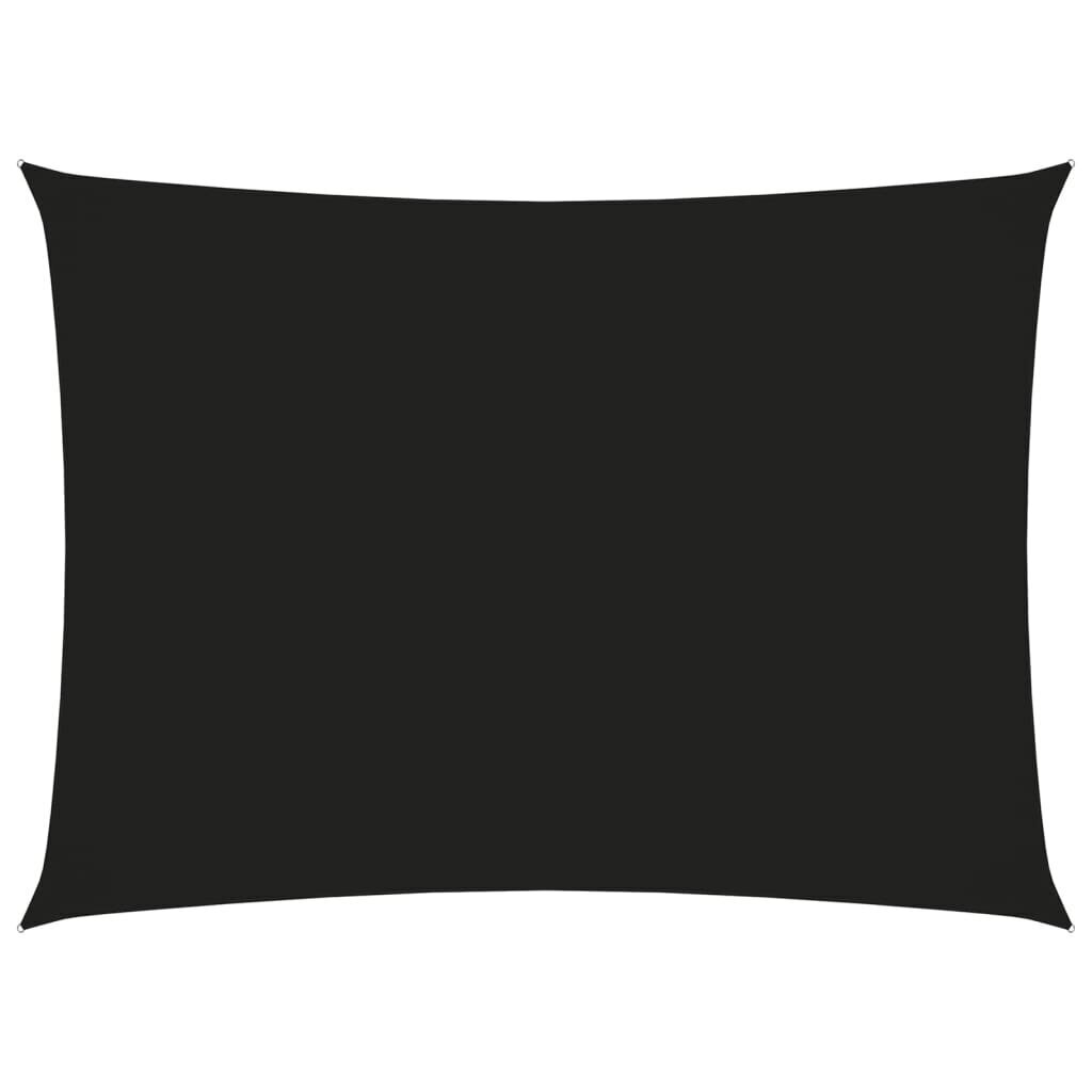 vidaXL Aurinkopurje Oxford-kangas suorakaide 3x4,5 m musta hinta ja tiedot | Aurinkovarjot ja markiisit | hobbyhall.fi