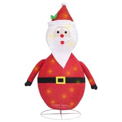 vidaXL Joulupukki joulukoriste LED-valoilla ylellinen kangas 90 cm hinta ja tiedot | Joulukoristeet | hobbyhall.fi