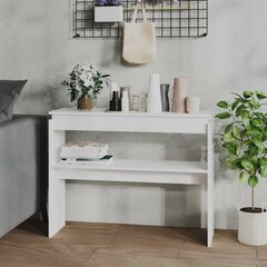 vidaXL Konsolipöytä valkoinen 102x30x80 cm lastulevy hinta ja tiedot | Sohvapöydät | hobbyhall.fi